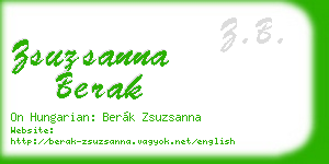 zsuzsanna berak business card